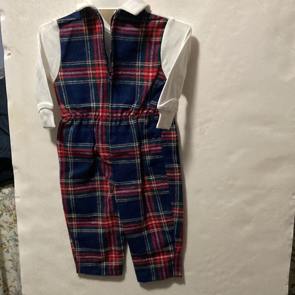 NWOT 3-Piece Blue + Plaid INFANT BOY Sweater/Onesie/Bowtie OUTFIT Size 12 mos - Picture 6 of 7